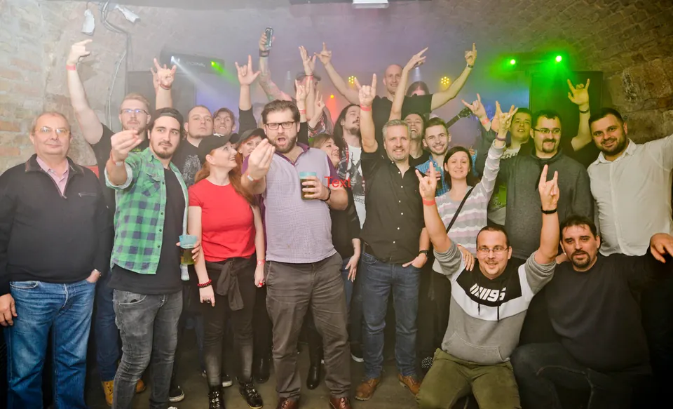 The Arenim team at the 'Work Hard, Party Hard' gathering at Robot Club, January 2020