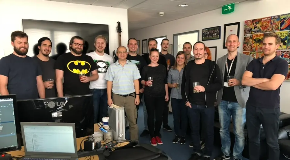 Arenim team picture at the Infopark office