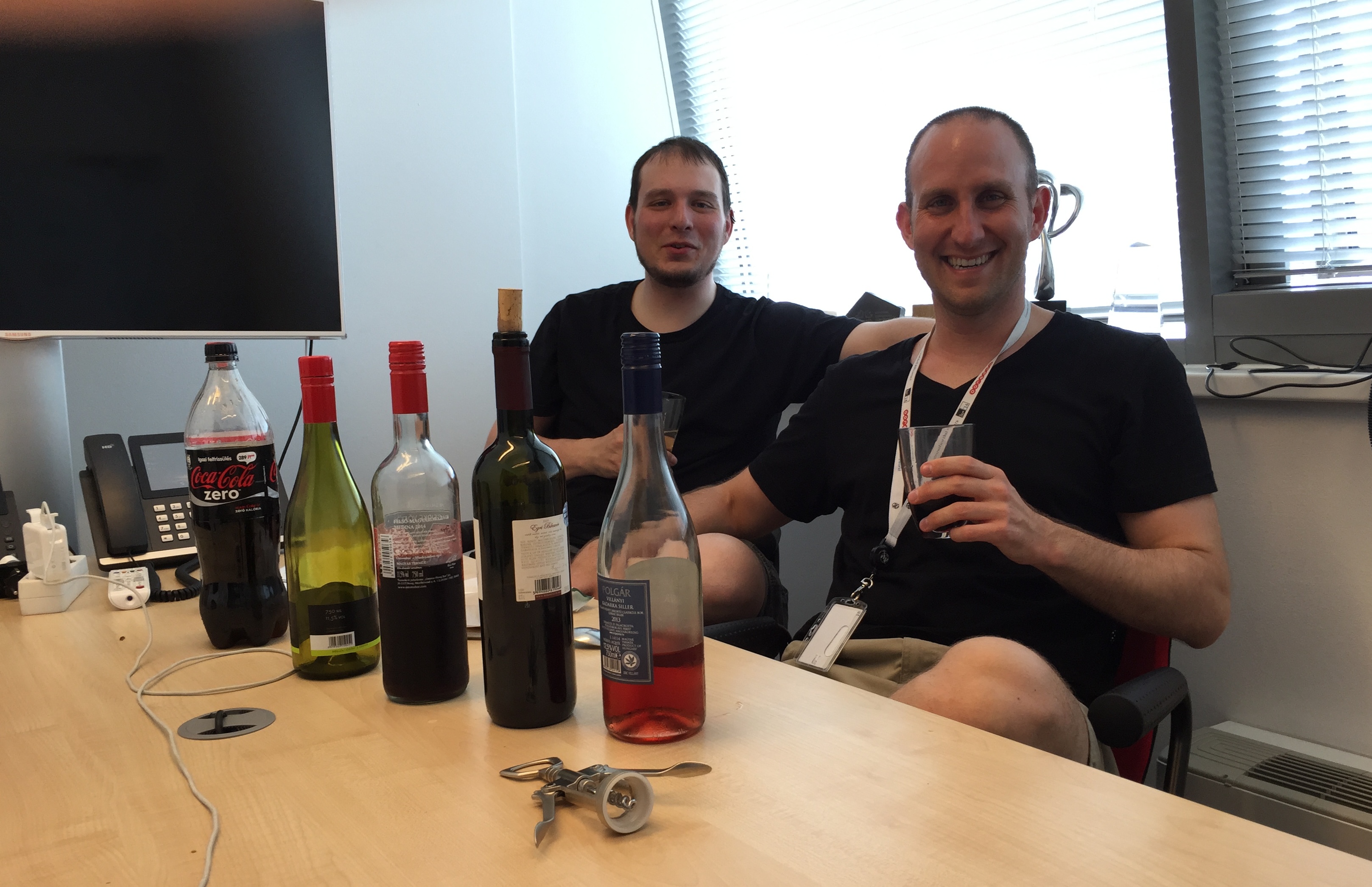 Szabolcs Kun and Péter Simkó at the Arenim office — 'Workplace of the Year' on an average Wednesday afternoon