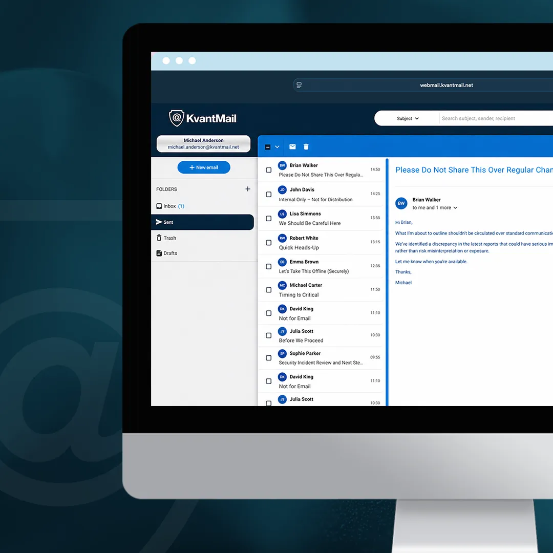 KvantMail secure email overview