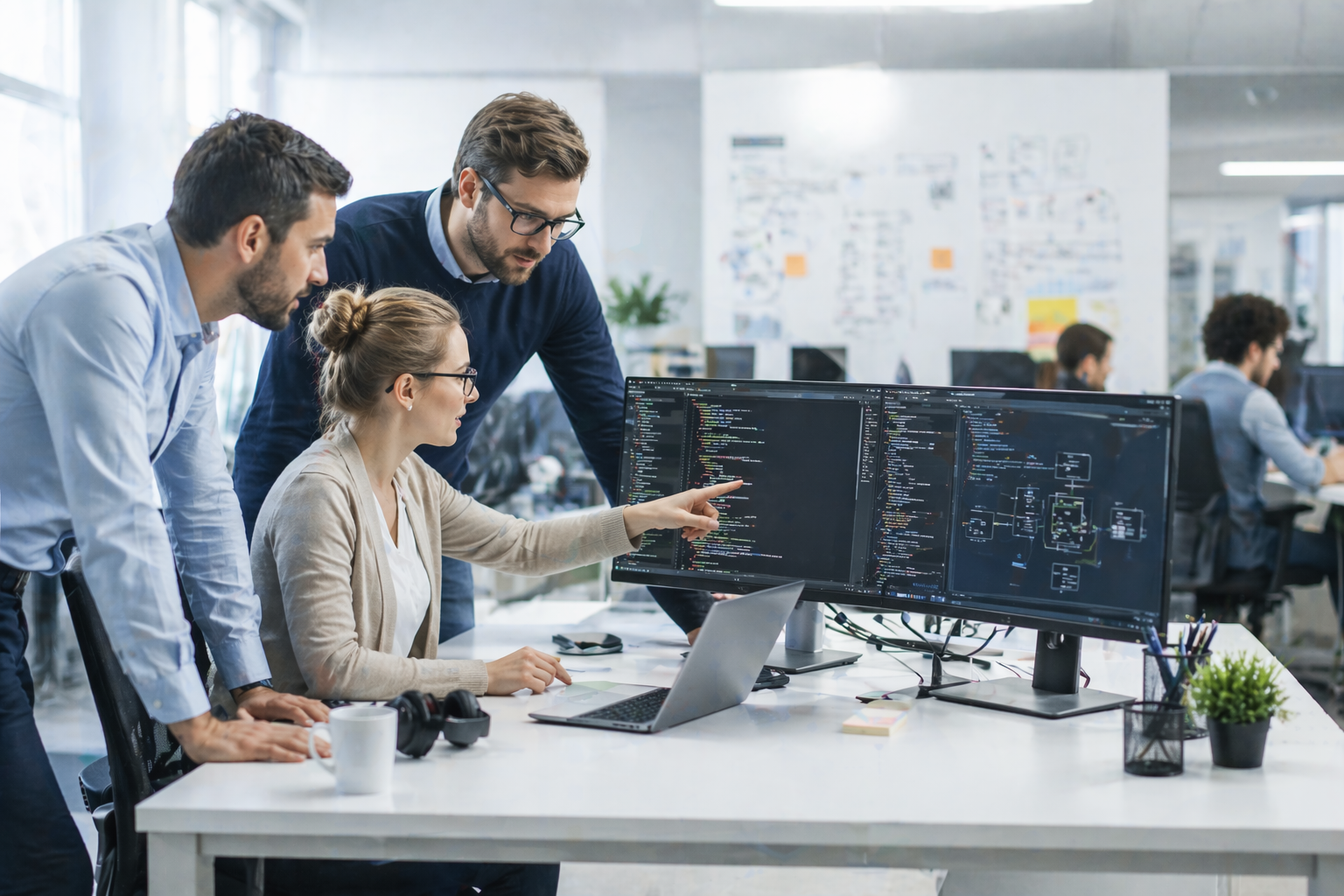Arenim engineering team working on AI-native development